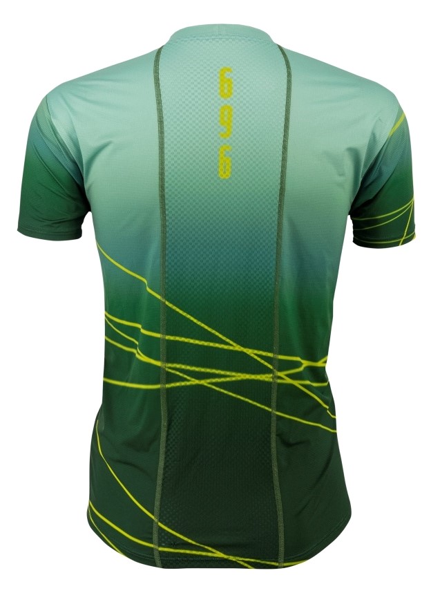 Herren Funktionslaufshirt T-Shirt 696 Grün – Bild 3