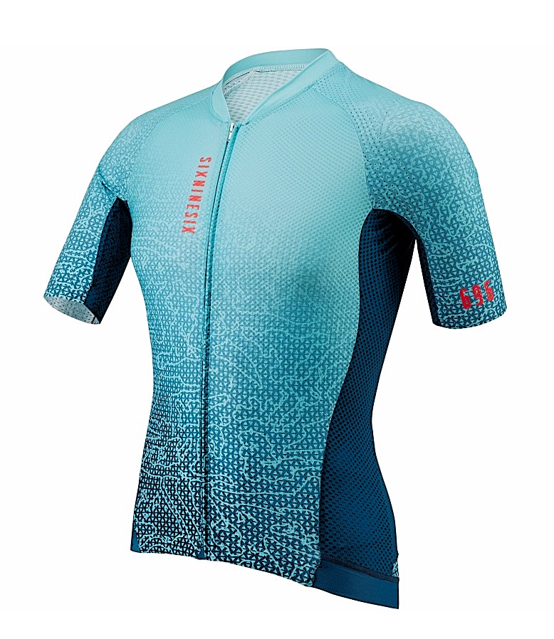Fahrradtrikot ELITE VIRIDA 696-HR-Türkis – Bild 3