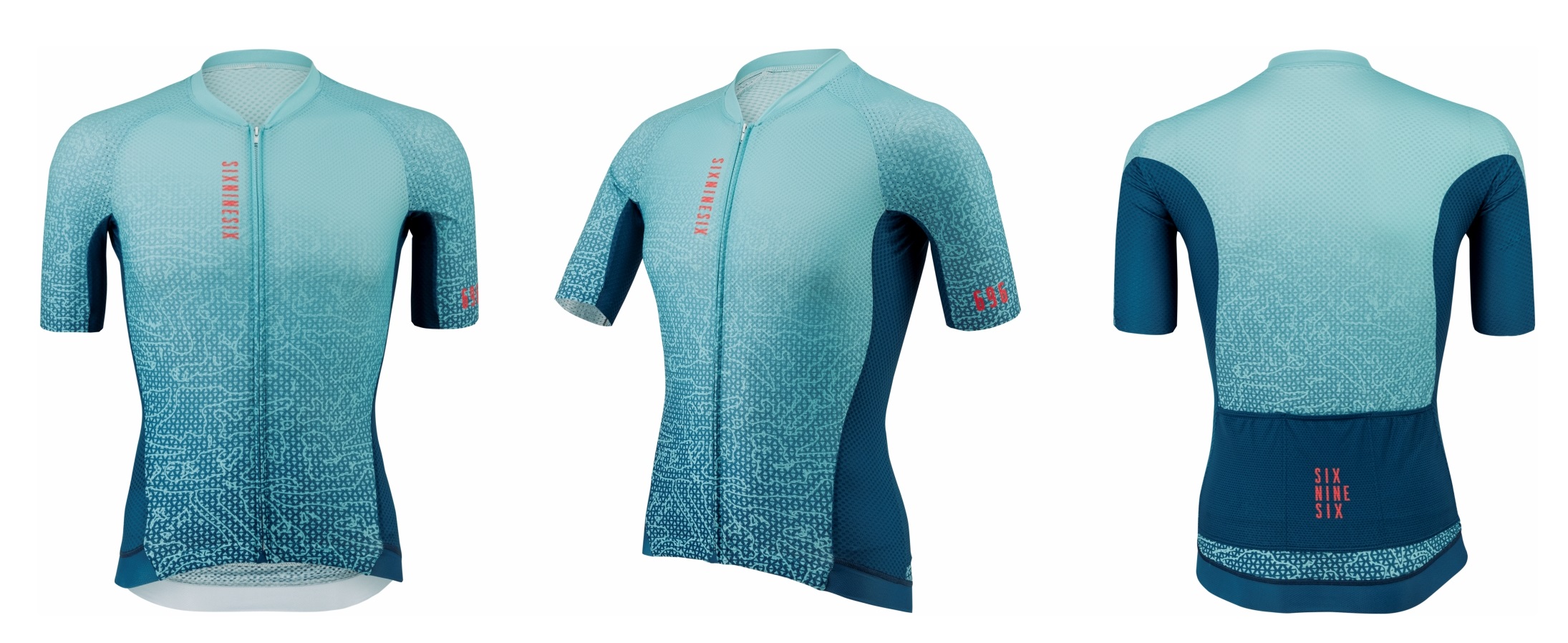 Fahrradtrikot ELITE VIRIDA 696-HR-Türkis – Bild 5
