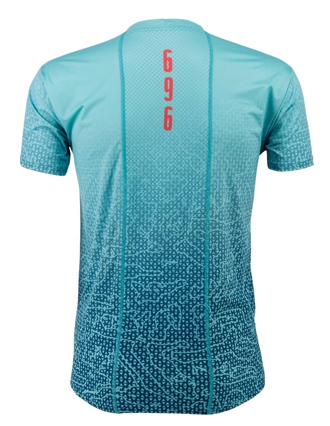Herren Funktionslaufshirt Türkis - T-Shirt 696 – Bild 3