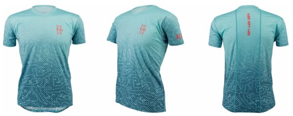 Lauf T-Shirt-Woman- 696 ECO-FREE-Türkis – Bild 5