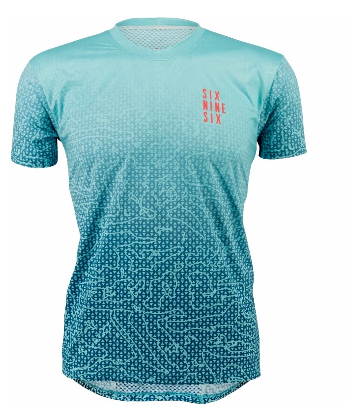 Herren Funktionslaufshirt Türkis - T-Shirt 696