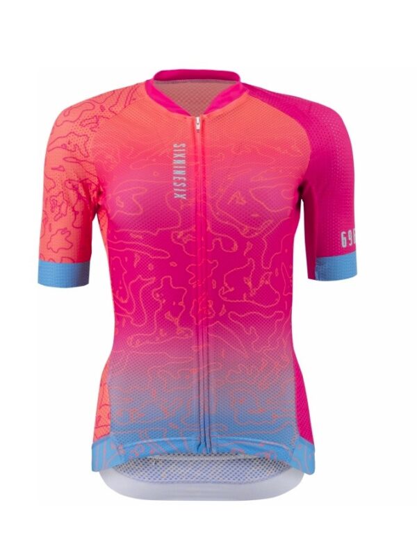 Woman Radtrikot ELITE VIRIDA 696-Pink – Bild 2