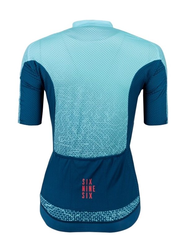 Woman Radtrikot ELITE VIRIDA 696-Türkis – Bild 4