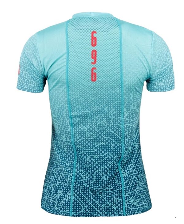 Lauf T-Shirt-Woman- 696 ECO-FREE-Türkis – Bild 3