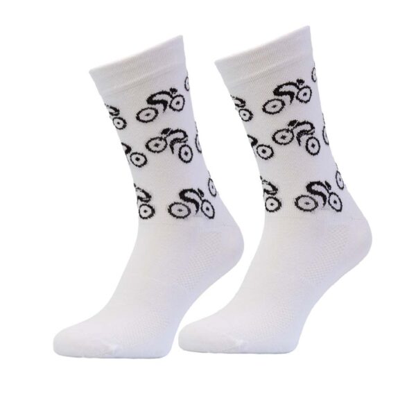 Set 696-Dress Hose-Sock-White-Black – Bild 9