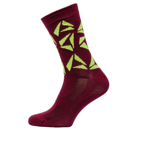 Socken-SIXNineSIX-TRIANGLE-REDWINE – Bild 2