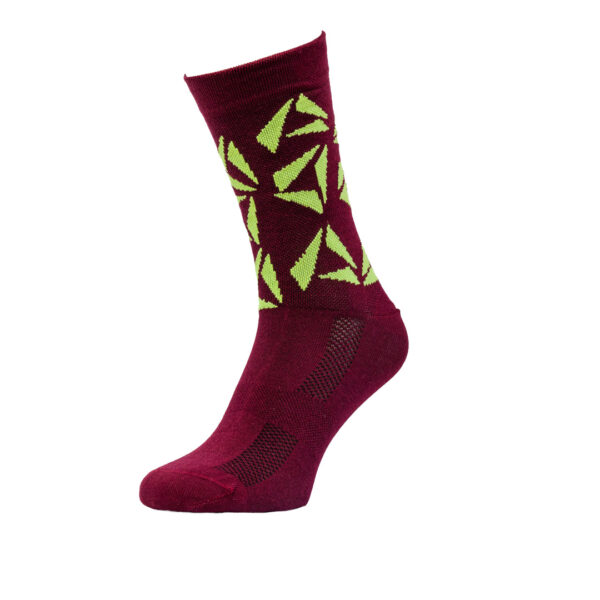 Socken-SIXNineSIX-TRIANGLE-REDWINE – Bild 3