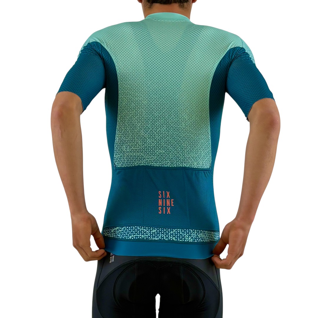 Fahrradtrikot ELITE VIRIDA 696-HR-Türkis – Bild 7