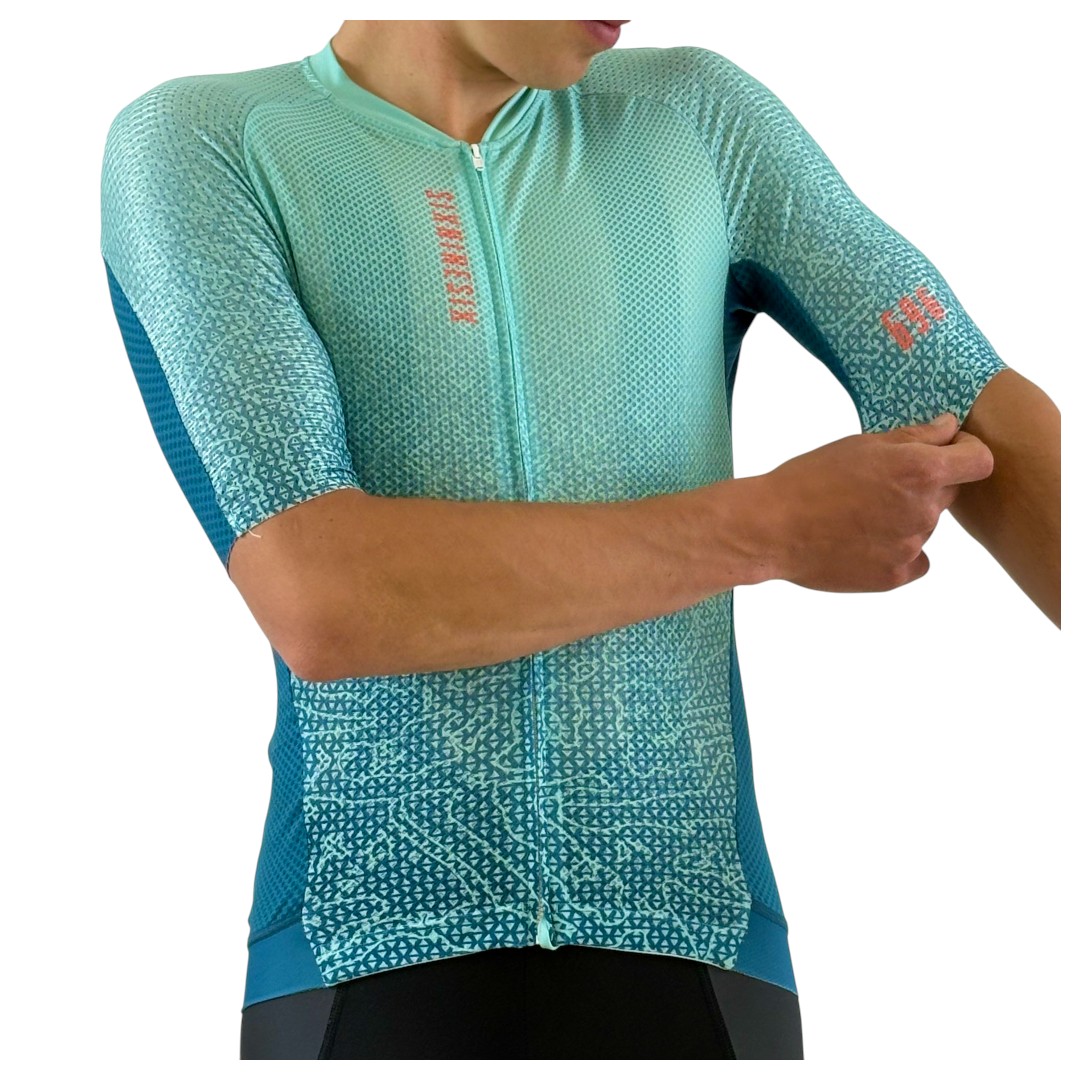 Fahrradtrikot ELITE VIRIDA 696-HR-Türkis – Bild 8