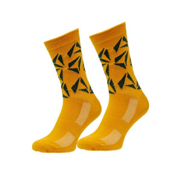 Socken-SIXNineSIX-TRIANGLE-Mustard