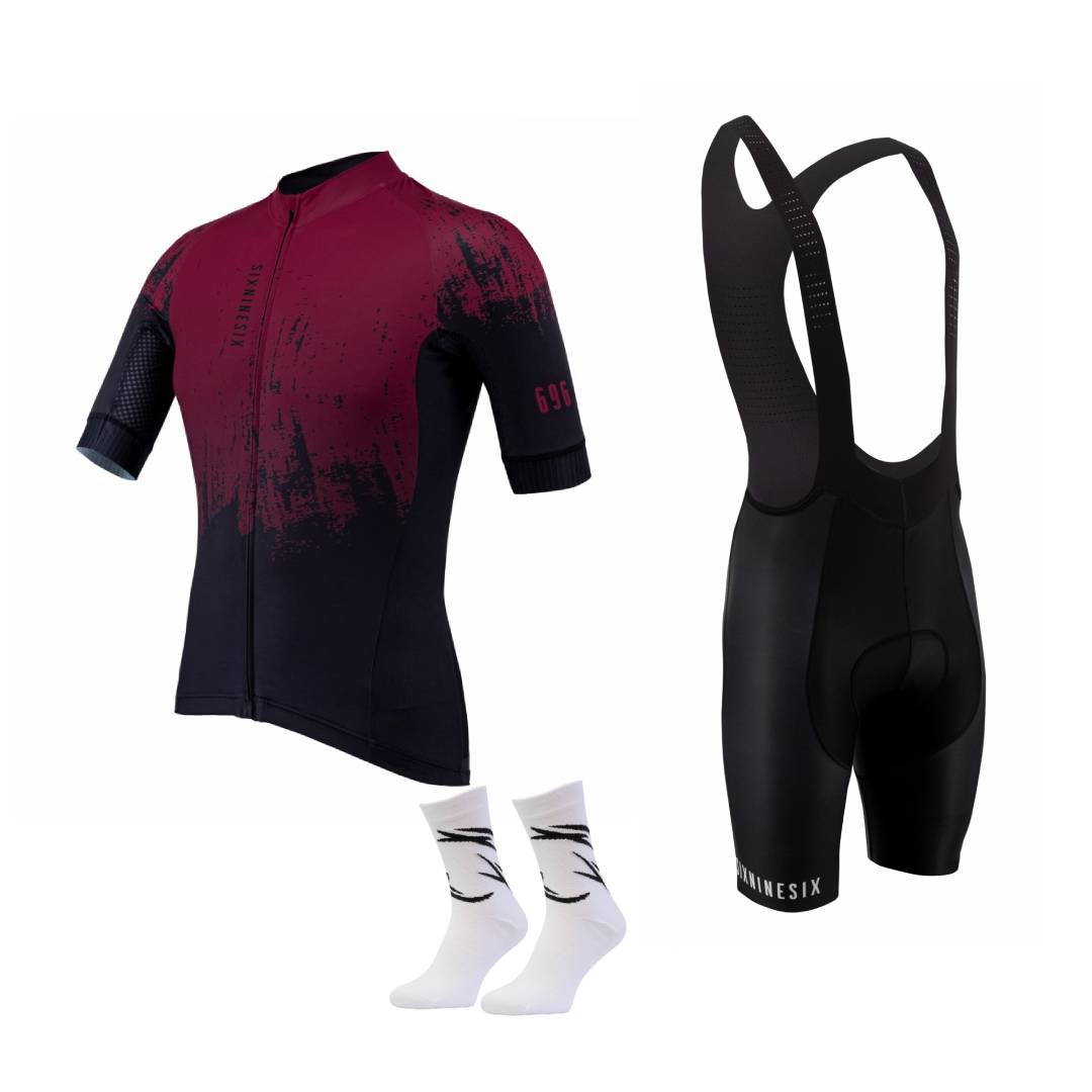 Set 696-Dress Hose-Sock-RED