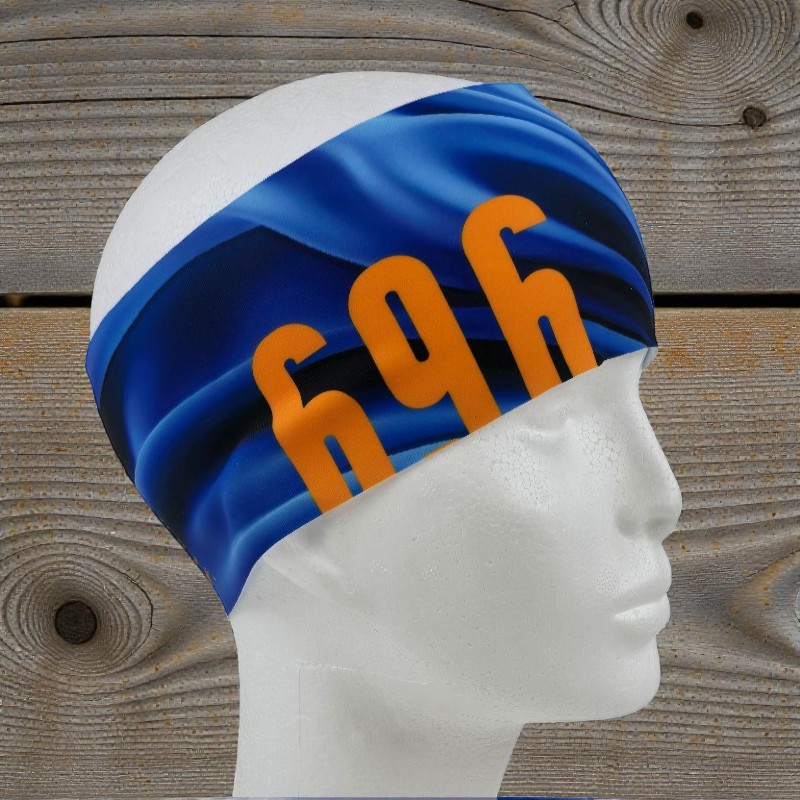 Outdoor Stirnband Dolomiti 696 Blau Orange