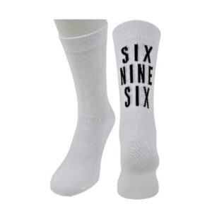Sock-696-WHITE-BK