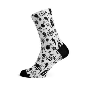 Doodle White Crew Socken - Sportswear 696