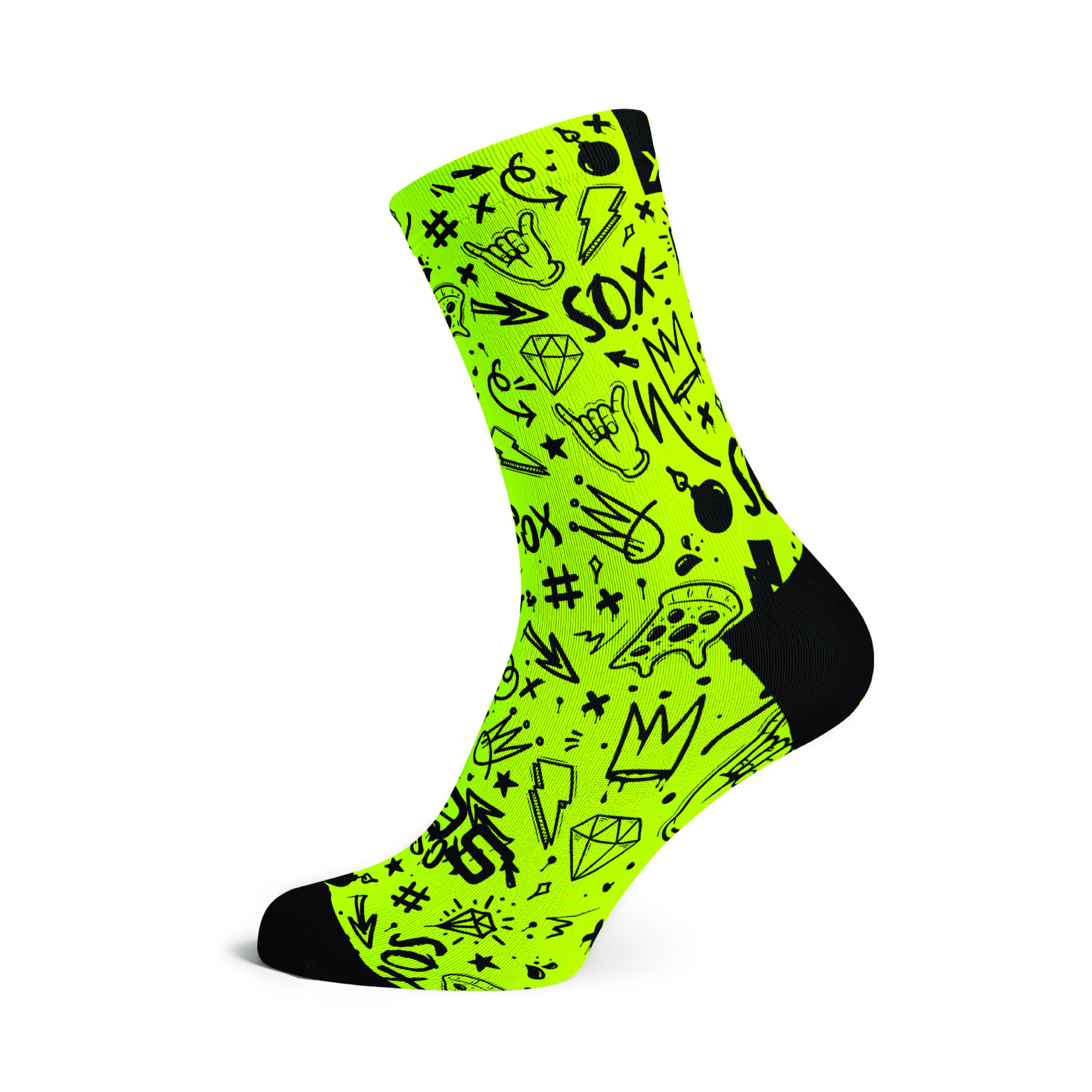 Doodle Fluo Crew Socken - Sportswear 696