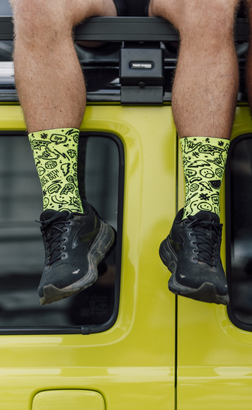Doodle Fluo Crew Socken von Sox Footwear – Bild 4