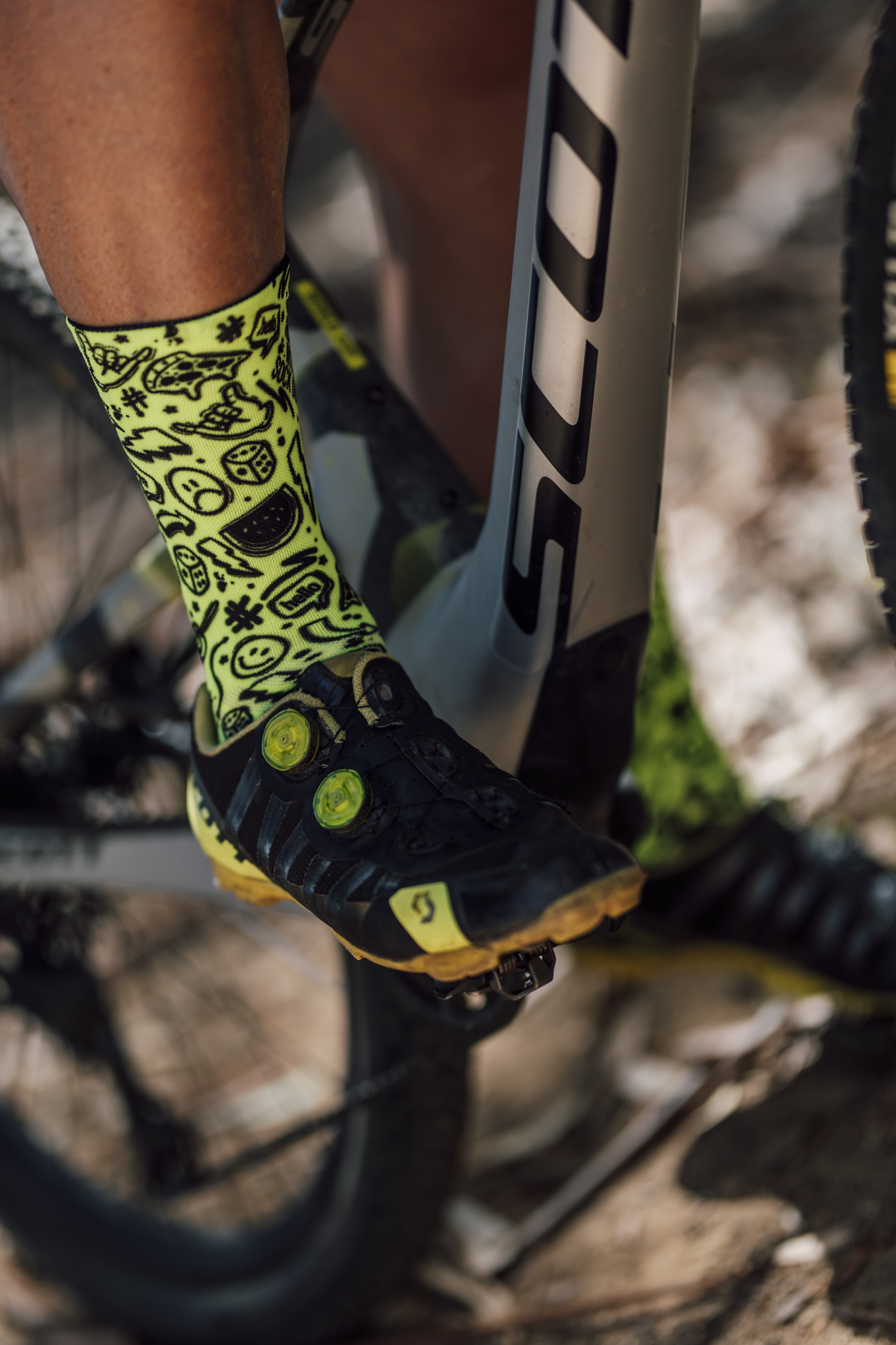 Doodle Fluo Crew Socken von Sox Footwear – Bild 3