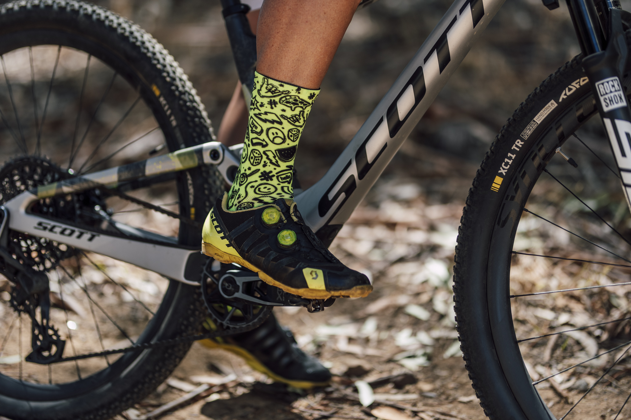 Doodle Fluo Crew Socken von Sox Footwear – Bild 2